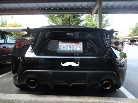3pcs 7" Euro Funny Italian Mustache Car Window Die-Cut Graphic Vinyl Decals