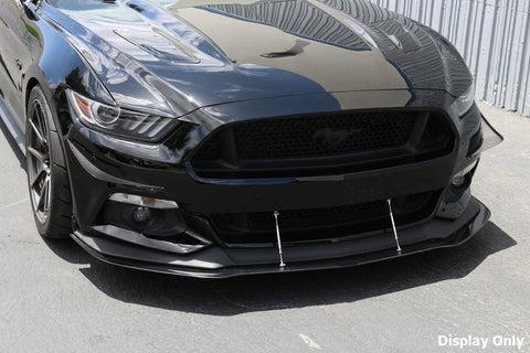 Adjustable 6"-9" / 8"-11" / 10"-13" Front Bumper Lip Splitter Diffuser Strut Rod Tie Bars Fit Most Vehicles, Black / Red / Blue / Silver