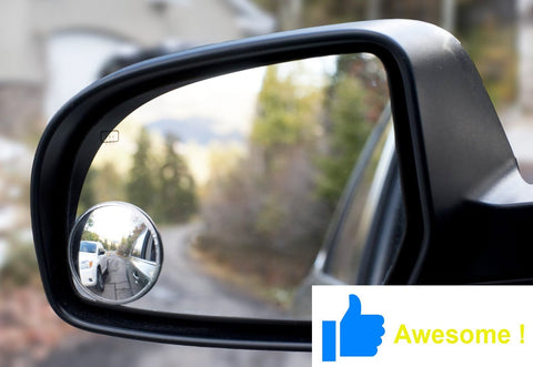 Stick On Rear View Blind Spot Wide Angle Mirrors for Car Truck SUVs Motorcycle