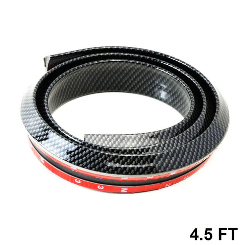 4.5 ft Samurai PU Trunk Lip Splitter or Roof Spoiler Body Kit Trim Sticker Universal