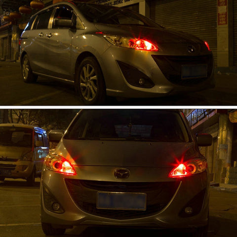 100W CREE 1156 BA15S LED Bulbs Red/Amber for Backup Reverse Lights Bulbs Turn Signal, Backup DRL Lights lamps