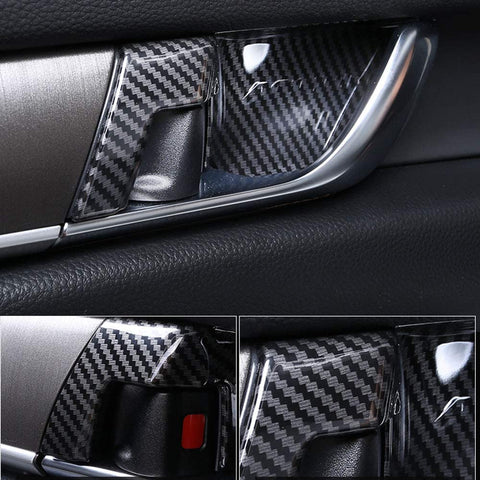 Carbon Fiber ABS Dashboard AC Vent Handle Bowl Decor Trim For Honda Accord 18-22