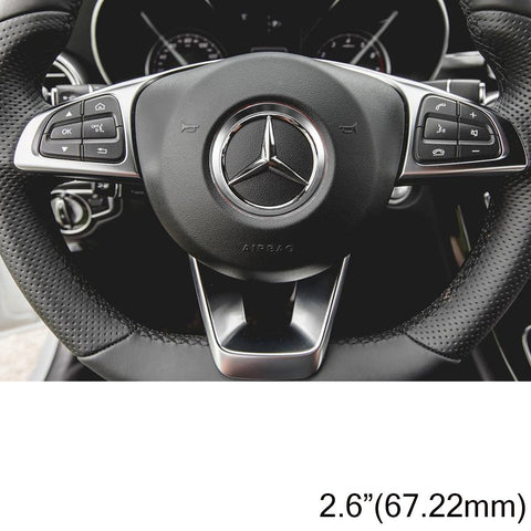 1x Steering Wheel Center Decoration Cover Trim For 2015+ Mercedes C E CLA GLA GLC GLE Class