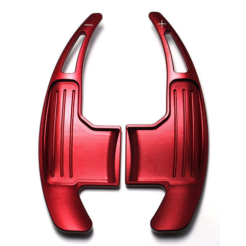 One Set Aluminum Red Steering Wheel DSG Paddle Shifter Direct Fit Ford Mustang 2015 2016 2017