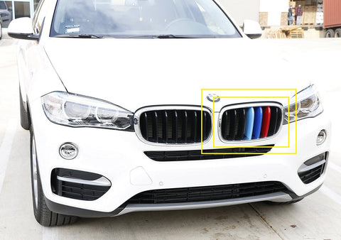 1 set BMW M-Colored Kidney Grille Insert Trim TRI Color M Sport Strips Strips For BMW