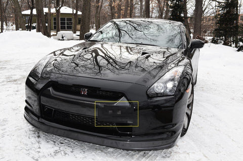 1 Set Front Tow Hook License Plate Bumper Mounting Bracket Fit Nissan GTR 370Z Juke Infiniti G37 Q60 Coupe