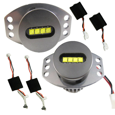 20W 7000K White BMW CREE LED Angel Eyes Ring Marker Light Bulbs E90 E91 3 Series