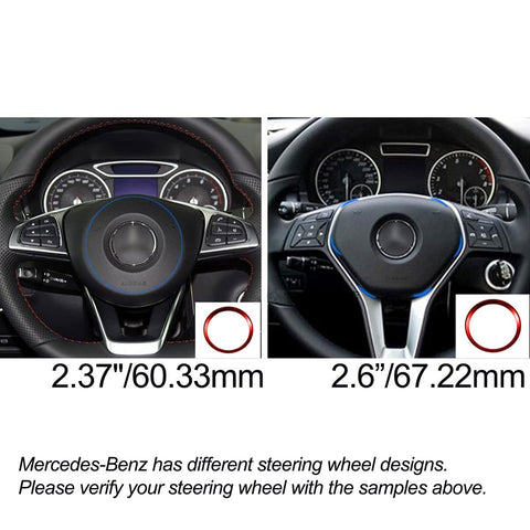 1x Steering Wheel Center Decoration Cover Trim For 2015+ Mercedes C E CLA GLA GLC GLE Class