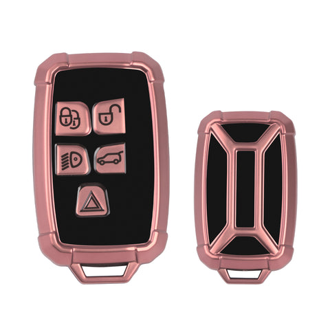 Iron Armor Style Red Full Cover Remote Key Fob Cover For Range Rover 2013-2017