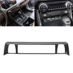 Interior Console LowerFunction Button Frame Trim For Toyota RAV4 2019-2024, Carbon Fiber Style