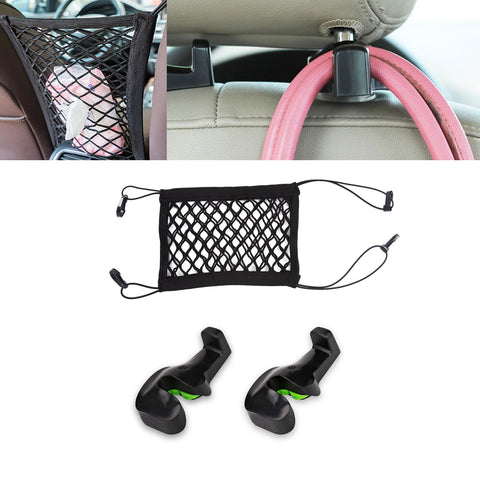 2 Pieces Pack Universal Car Back Seat Headrest Hanger Holder Hooks For Bag Purse Cloth Grocery