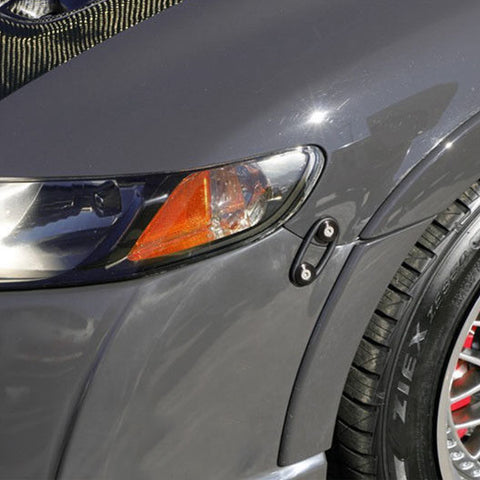 JDM Quick Release Fasteners Compatible with Car Bumpers Trunk Fender Hatch Lids (Black)