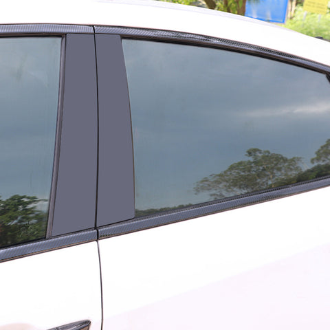 Window Trim Chrome Delete Blackout Overlay Pre-cut Genuine Vinyl KK For Toyota Camry 2018-2025 - Carbon Fiber Pattern