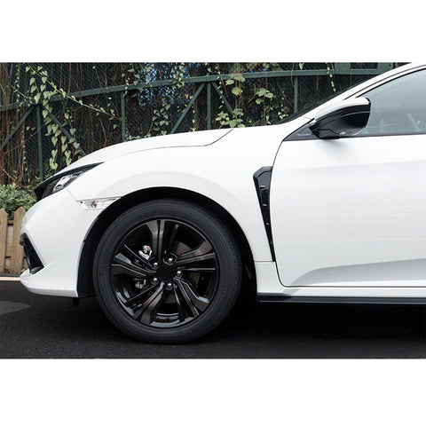 For Honda Civic 2016-2021 Glossy Black Fender Vent Air Wing Overlay Cover Trims