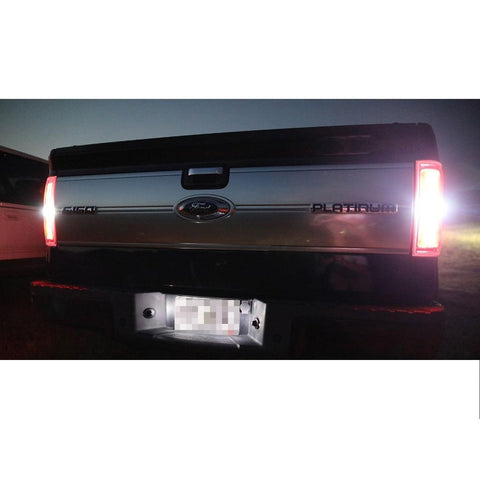 2 x LED License Number Plate Light Kit, License Tag Lamp for Ford F150 F250 F350 F450 F550 Explorer, Error Free Direct Fit, Xenon White