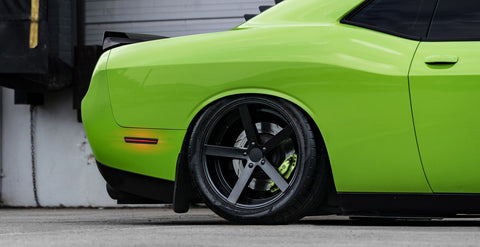 Xotic Tech 4pcs LED Front&Rear Bumper Side Marker Light Lamps OE Fit Compatible with Dodge Challenger 2015-2023, 150-SMD Amber/Red (Part # 68195796AB 68195788 68195789 68195797 etc.)