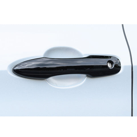 4pcs Gloss Black Side Door Handle Overlay Cover Trim For Toyota Camry XV70 2017-up (without smart key hole)