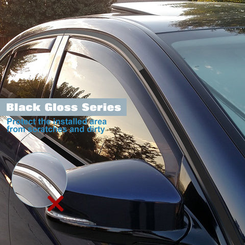 Glossy Black Chrome Delete Blackout Window Cover Sticker For Acura TLX 2015-2020