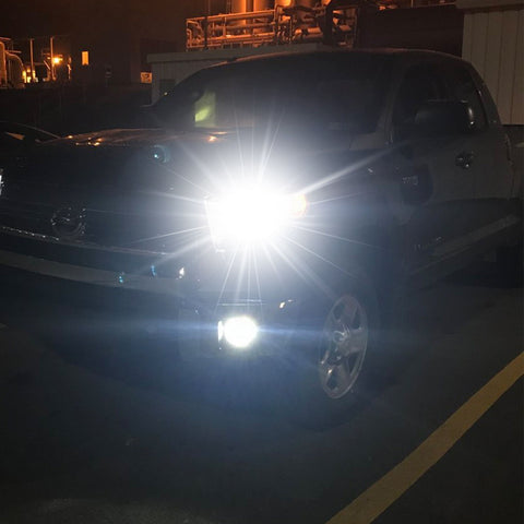 6000K Xenon White LED Headlight Bulb All-in-One Conversion High Low Beam Kit, 6000LM Super Bright Fog Light Replacement