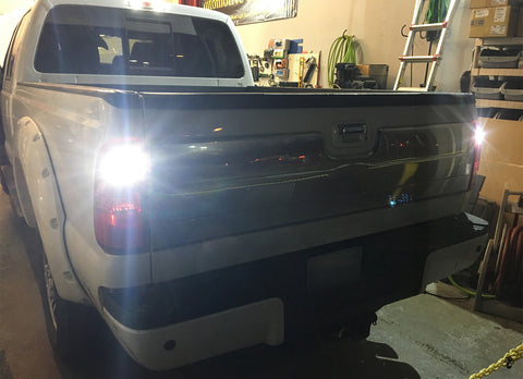 4X Combo LED Reverse Back up + License Plate Light Bulbs Kit 6000K White T15 T10