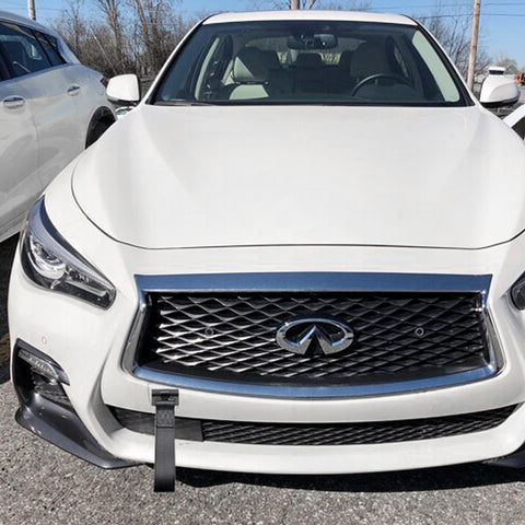 Blue / Black / Red JDM Style Tow Hole Adapter with Towing Strap for Nissan GT-R Infiniti Q50 Q60