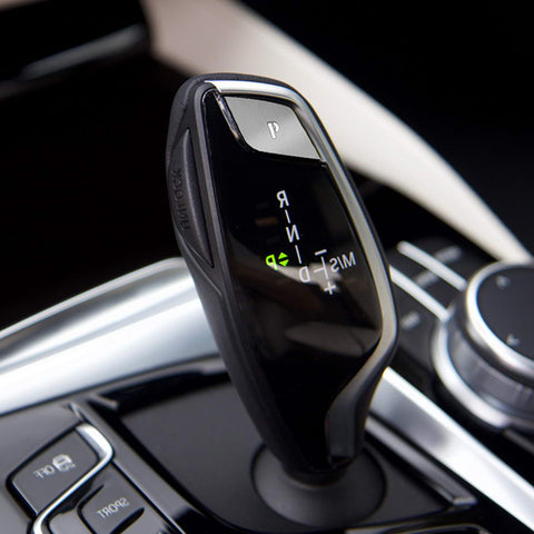 Silver Gear Shift Knob Lever P Parking Shift Button Cover Frame Trim For BMW 5 6 7 Series GT X3 X4 G11 G30 G32 G01 G02 520i 530i 540i 640i 740i