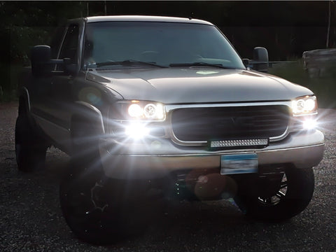 for GMC Sierra 1500 2500 3500 HD White 3157 LED Daytime Running Light DRL Bulbs