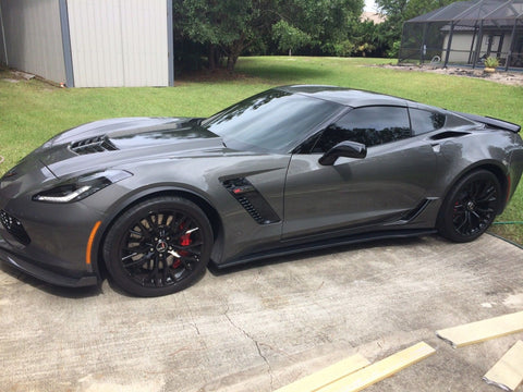 Carbon Fiber Side Skirts Panel Trim Stingray Z06 Z07 Style for 2014-2018 Chevrolet Corvette C7 Stingray