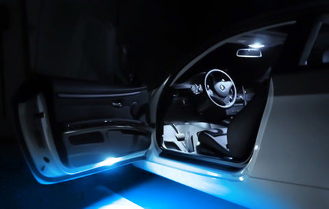 Blue Full LED Side Door Courtesy Light Assy Compatible With Lexus IS ES GS LS RX GX LX /for Toyota Avalon Sienna Venza Camry Prius 4Runner, OEM Replacement, Powered by 18-SMD LED