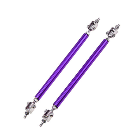 Strut Rod Carbon Pattern 8"-11" Front Bumper Diffuser Tie Bar For Subaru WRX STI