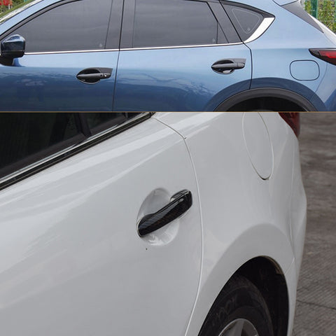 Carbon Fiber Style Car Door Handle Cover Trim Protector for Ford Mustang Edge Fusion 2005-2014