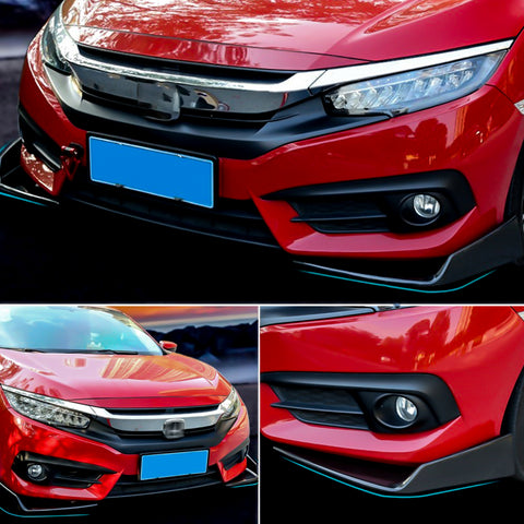 2pcs Car Front Bumper Lower Lip Splitter Diffuser Chin Spoiler Canard Deflector Universal