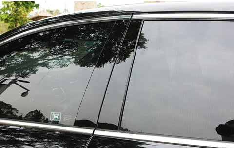 Black Window Pillar Posts Molding Pre-Cut Cover Side Door Trims 6pcs for Toyota Camry 2018-2024