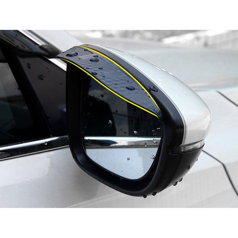 Door Side Rear View Mirror Rain Snow Visor Guard for Honda Accord 10th 2018 2019, Carbon Fiber Texture Rain Guard Visor Shade Shield