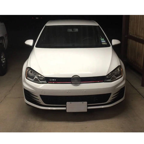 Black / Red Aluminum Front Bumper License Plate Relocator Mounting Bracket Holder Bar Universal