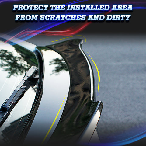 Gloss Black Rear Trunk Duckbill Spoiler Wing For Honda Civic Hatchback 2017-2021