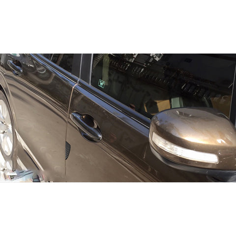 Carbon Fiber Style Door Handle+Door Edge Protect Trim For Honda Civic 8th 06-11