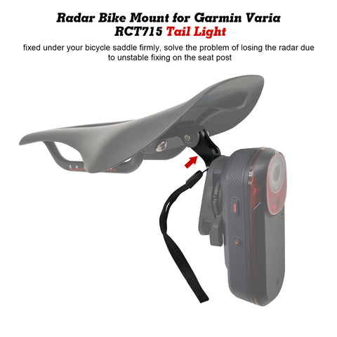 Bike Adapter Mount Only, Compatible with Garmin Varia RCT715 Tail Light