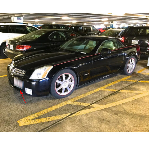 Black / Red Sporty Racing Front Tow Hook License Plate Bumper Mounting Bracket Fit for Cadillac XLR 2006-2009