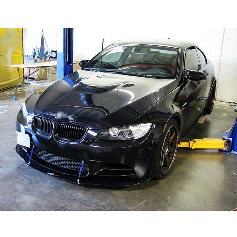 Adjustable 6"-9" / 8"-11" / 10"-13" Front Bumper Lip Splitter Diffuser Strut Rod Tie Bars Fit Most Vehicles, Black / Red / Blue / Silver