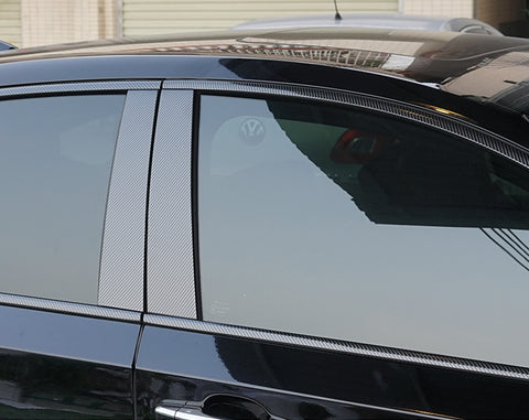 Carbon Fiber Pattern Car Window Pillar Post Trim Sticker for Honda Accord Sedan 2018 2019 2020