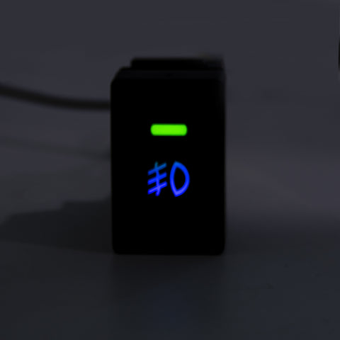 4-Pole Add-on Push Button Switch w/LED Background Lights For Honda Civic Accord