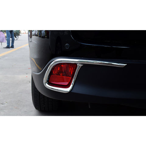 Chrome Rear Bumper Reflector Fog Lamp Cover Trim For Toyota Highlander 2014-2019