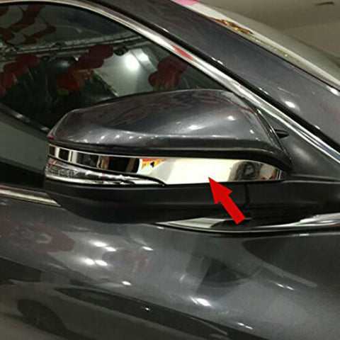 for Toyota Highlander 2014-2019 Side Mirror Trim - 2pcs ABS Chrome Rearview Mirror Trim Decorative Strip for Toyota RAV4 Hilux 2013-2019
