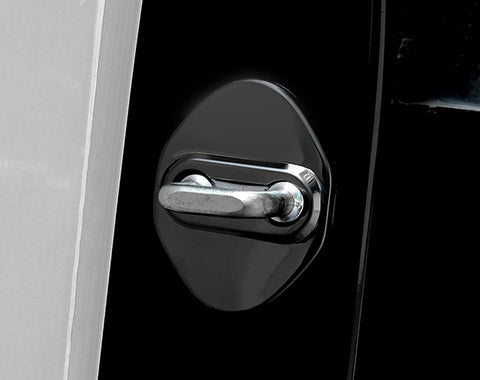 4pcs Blue/Black/Red/Silver Door Lock Cover Stainless Steel Car Door Lock Latches Cover Protector for Toyota Camry 2006-up