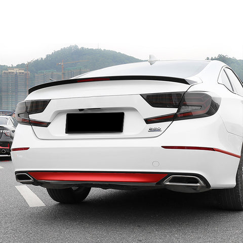 Red Vinyl Rear Bumper Lower Lip Molding Trim Sticker Decal for Honda Accord 2018 2019