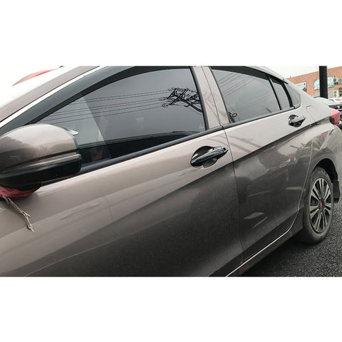 New Carbon Fiber Style Side Door Handle Cover Guard Trim for Honda Fit 2014-2019