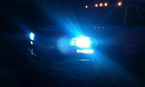 2x 9005 HB3 High Power 8000K ICE Blue COB LED Bulb For Daytime Running Light DRL