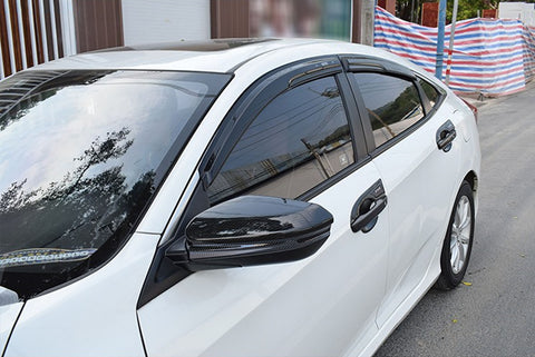 Carbon Fiber Pattern Mirror Covers Car Side Mirror Caps Rearview Mirror Covers for Honda Civic 2016 2017 2018 2019 2020