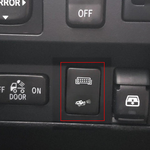 Factory Sepc 33mmx21mm 12V Green & Blue Twin Dual Push Button Switch On Off w/ Lightbar Fog Driving Light LED Background Indicator Light For Toyota Camry Corolla Tacoma Tundra RAV4 etc